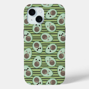 Kawaii avocado-patroon