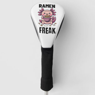 Kawaii Axalotl eten Ramen Golfheadcover