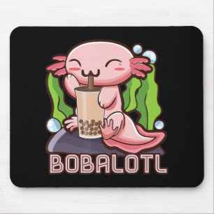 Kawaii Axolotl Cute Boba T-shirt Bubble Tea Anime Muismat