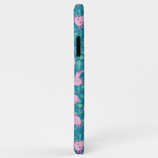 Kawaii Axolotl dans Ocean iPhone / coque ipad (Dos/Droite)