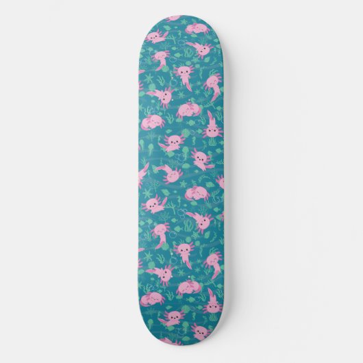 Kawaii Axolotl dans Ocean Skateboard (Recto)