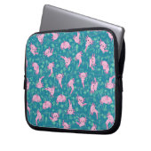 Kawaii Axolotl in Ocean Electronics Bag Laptop Sleeve (Voorkant Links)