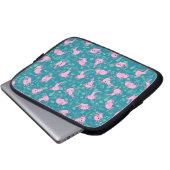 Kawaii Axolotl in Ocean Electronics Bag Laptop Sleeve (Voorkant onderkant)