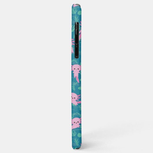 Kawaii Axolotl in Ocean iPhone / iPad case (Achterkant/links)