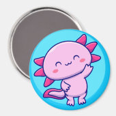 Kawaii Axolotl Magnet Magneet (Voorkant / Achterkant)