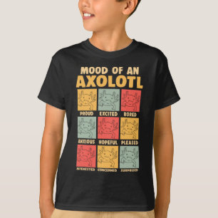 Kawaii Axolotl Mood Amphibian Joke T-shirt