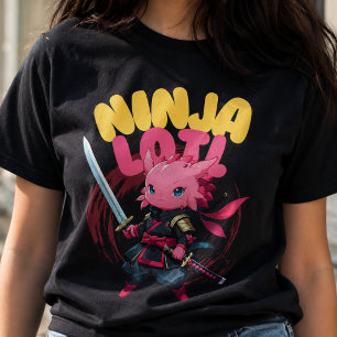 Kawaii Axolotl Ninja - Schattig Waterdier T-shirt