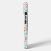 Kawaii Axolotl Ocean Pattern Phone Case (Achterkant / Links)