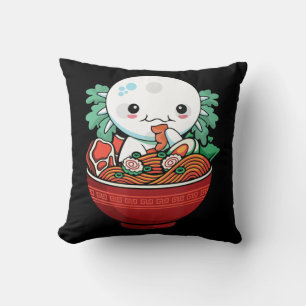 Kawaii Axolotl Ramen Japanese Anime Lover Teen Gir Kussen