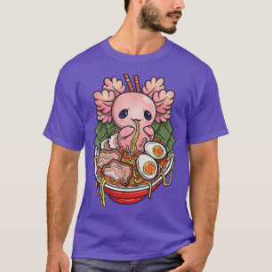 Kawaii Axolotl Ramen Japans noordpooldier T-shirt