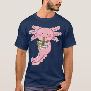 Kawaii Axolotl Ramen Noodles Japanese Anime Axolot T-shirt