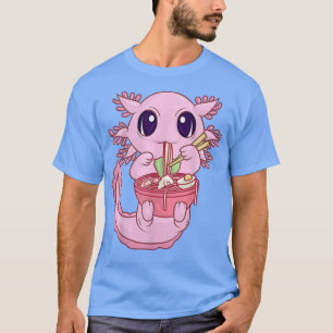 Kawaii Axolotl Ramen Noodles Japans Anime Otaku T-shirt