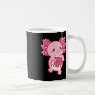 Kawaii Axolotl Strawberry Milk Teen Girl Kinder Ja Koffiemok