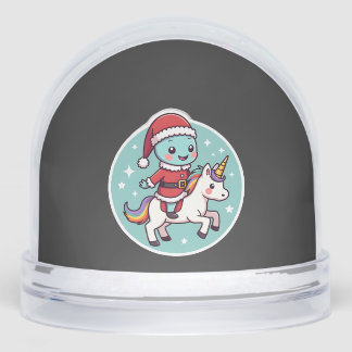 Kawaii Axolotl Unicorn Xmas Santa Merry Christmas 