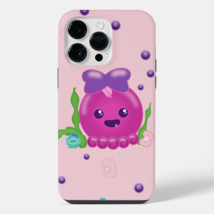 Kawaii Baby Meisje Octopus iPhone 14 Pro Max Hoesje