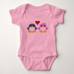 kawaii baby pinguïns houden van zoet tweety romper
