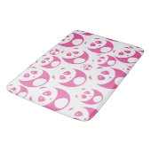 Kawaii Baby Roze en White Panda Pattern Badmat (Gekanteld)