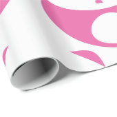 Kawaii Baby Roze en White Panda Pattern Cadeaupapier (Rol Hoek)