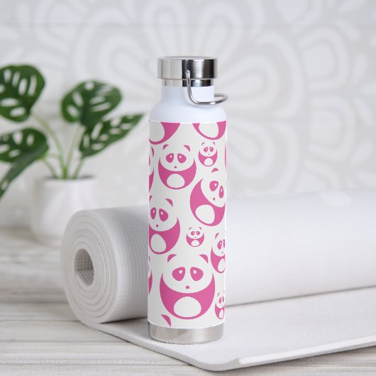 Kawaii Baby Roze en White Panda Pattern Waterfles (Yoga)
