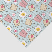 Kawaii Bacon & Fried Egg Deconstructed Sandwich Tissuepapier (Detail)