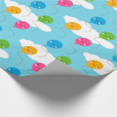 Kawaii Balloons Cadeaupapier (Hoek)