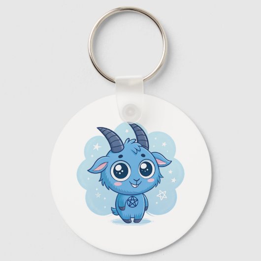 Kawaii Baphomet Sleutelhanger (Achterkant)