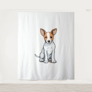 Kawaii Basenji Puppy Wandkleed