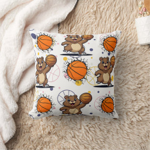 Kawaii Basketbal Gopher Print Kussen