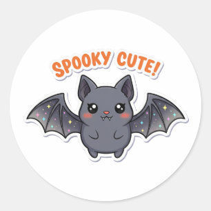 Kawaii Bat Sticker - Schattigee Halloween Vampire 