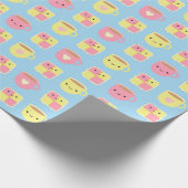Kawaii Battenberg Cake & Cup in Tea Cadeaupapier (Hoek)