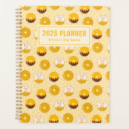 Kawaii Beer Donut Pattern Gepersonaliseerde Planne Planner