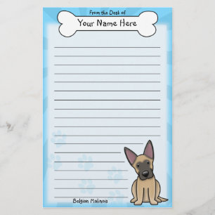 Kawaii Belgium Malinois Stationery Briefpapier
