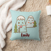 Kawaii-bergen in sneeuw kussen (Deken)