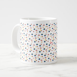 Kawaii-bessen en kersenpatroon snoeppot extra grote beker