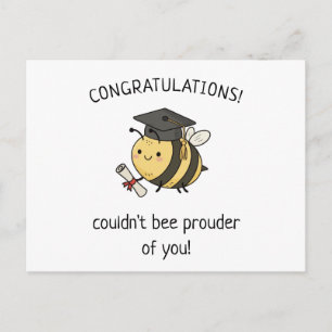 Kawaii Bij Pun Nieuw Afgestudeerd Afstudeer Punny Briefkaart