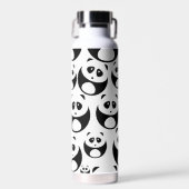 Kawaii Black en White Panda Pattern Waterfles (Voorkant)