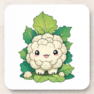 Kawaii Bloemkool Bier Onderzetter