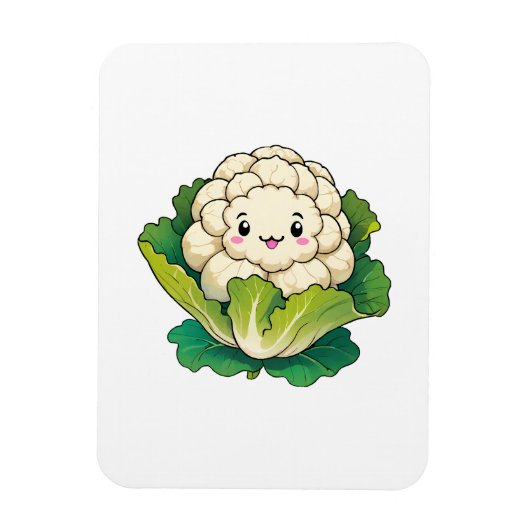 Kawaii Bloemkool Magneet (Verticaal)