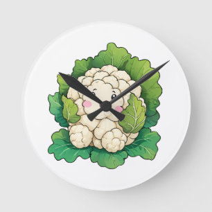 Kawaii Bloemkool Ronde Klok