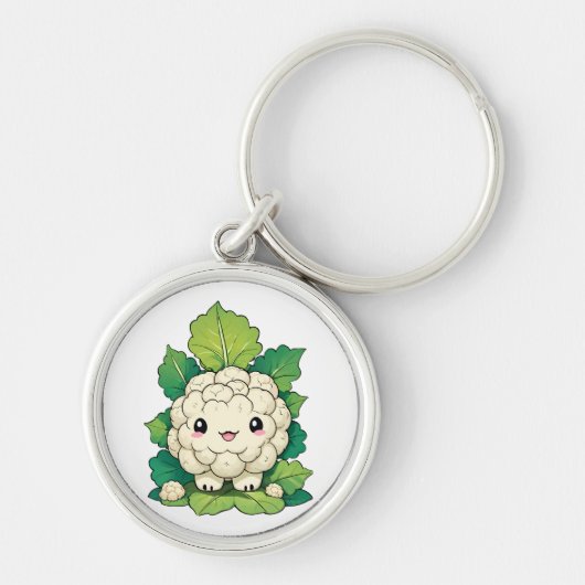 Kawaii Bloemkool Sleutelhanger (Voorkant)