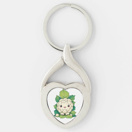Kawaii Bloemkool Sleutelhanger (Voorkant)