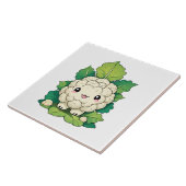 Kawaii Bloemkool Tegeltje (Zijkant)
