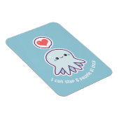 Kawaii Blue Octopus Magneet (Rechterzijde)