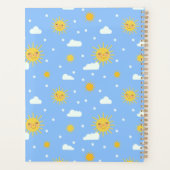Kawaii Blue Sky Sunshine Météo Nom personnalisé (Dos)
