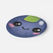 Kawaii Blueberry Papieren Bordje (Gekanteld)