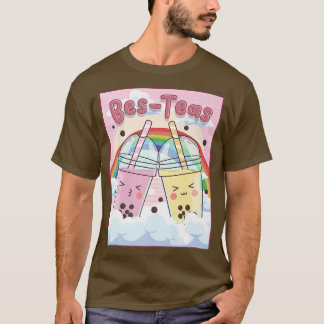 Kawaii Boba Bubble Milk Tea Bes Teas esthetics 11 T-shirt