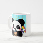 Kawaii Boba Panda Bear Café Mug (Devant gauche)