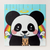 Kawaii Boba Panda Oear Jigsaw Puzzle (Vertical)