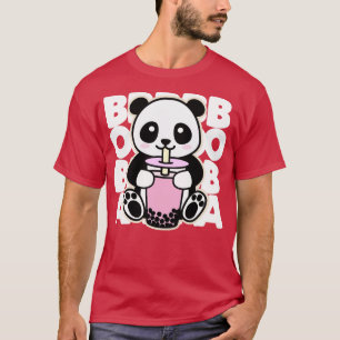 Kawaii Boba-thee Schattige Panda Kawaii Bubble-th T-shirt