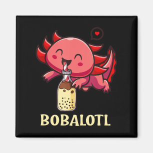 Kawaii Bobalotl Axolotl Boba Tea belle Milk Anime Magneet